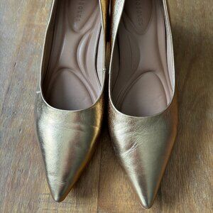 Aerosoles gold women's heel